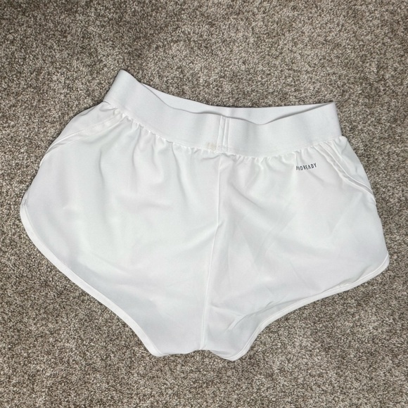 white adidas athletic shorts - Picture 3 of 4